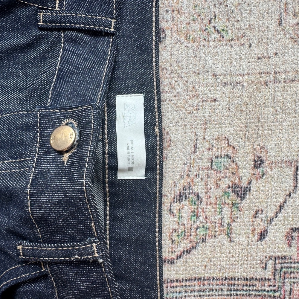 Zara Indigo Denim Trousers